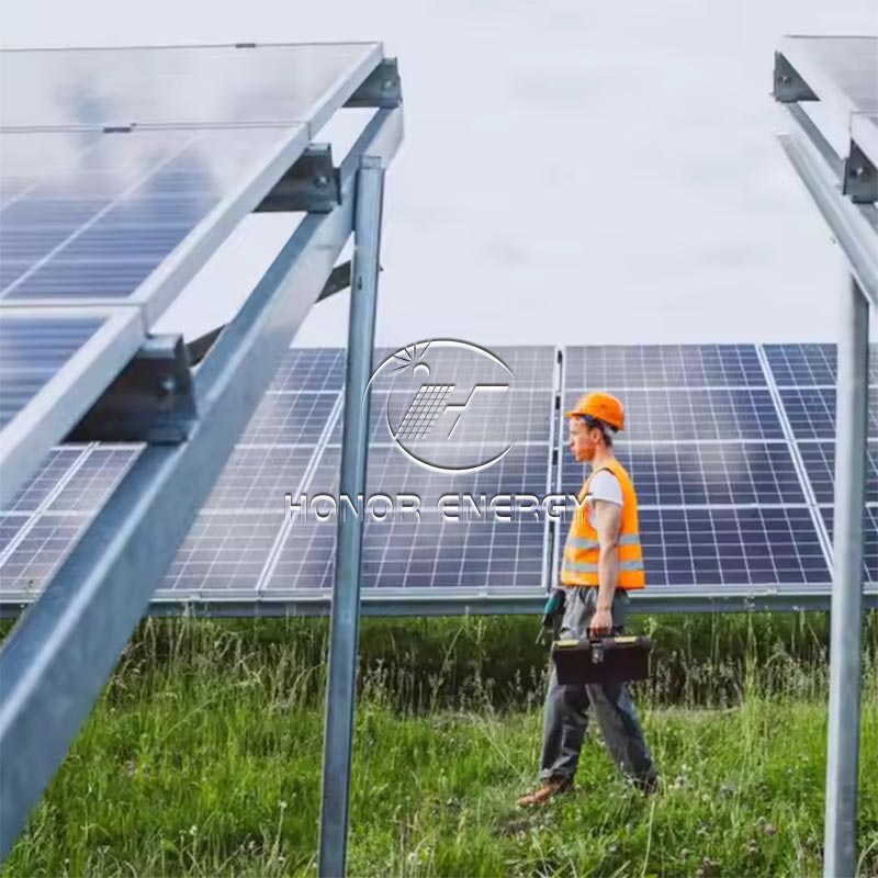 Болат бірнеше қатар түрі Solar Farmland Mount